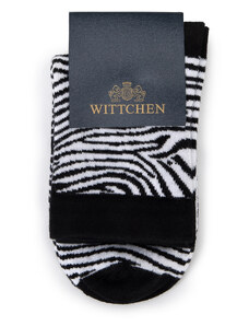 Dámské ponožky Wittchen, černo-bílá, bavlna