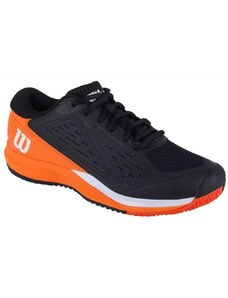 Pánské boty na tenis Wilson Rush Pro Ace černo-oranžové velikost 47 1/3
