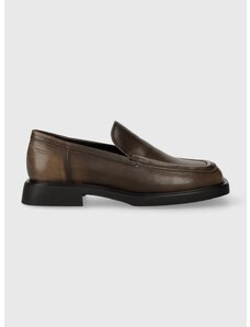 Kožené mokasíny Vagabond Shoemakers JACLYN dámské, hnědá barva, na plochém podpatku, 5638.118.19