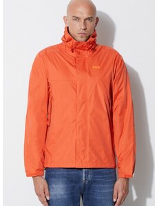 Nepromokavá bunda Helly Hansen Loke pánská, oranžová barva, 62252-402