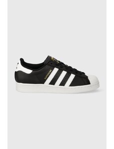 Kožené sneakers boty adidas Originals Superstar černá barva, ID4636