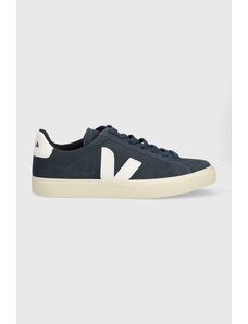 Semišové sneakers boty Veja Campo tmavomodrá barva, CP0303149