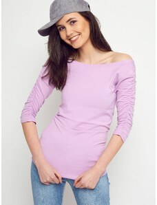 Yups Basic blouse with ruffles on the sleeves lilac