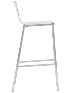 Pedrali Bílá plastová barová židle Kuadra 1106 80 cm