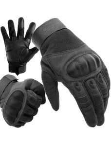 Trizand Taktické dotykové rukavice XL, černé, odolný nylon, 24 x 11,5 cm