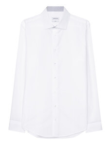 Seidensticker Nežehlivá slim fit obchodní košile s límečkem Kent v bílé barvě