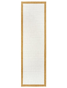 NORTHRUGS - Hanse Home koberce Kusový koberec Twin-Wendeteppiche 105796 Ochre – na ven i na doma - 80x350 cm