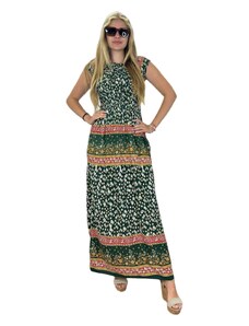 Letní šaty se žabičkováním vz.č. 2212 zelené