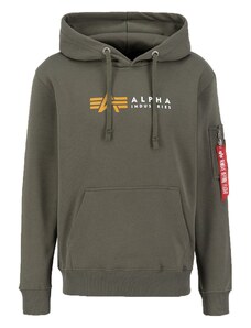 Alpha Industries Alpha Label Hoody (dark olive) M