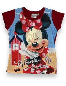 Dívčí červené tričko Minnie Mouse