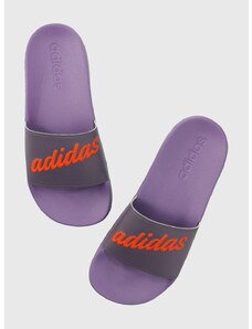 Pantofle adidas dámské, fialová barva