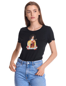 Holy Therese - dámské tričko černé Vive Maria