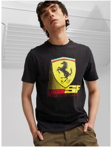 Černé pánské tričko Puma Ferrari Race - Pánské
