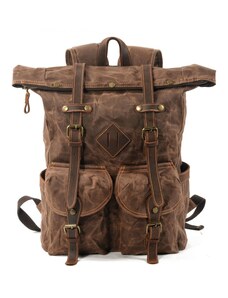 VALMIO Batoh outdoorový vintage Coffee 27L