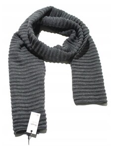 Wrangler Šála RIBBED SCARF DARK GREY MEL