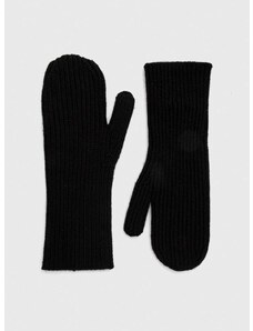 Vlněné rukavice By Malene Birger černá barva