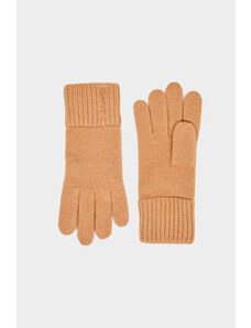 RUKAVICE GANT WOOL KNIT GLOVES hnědá None