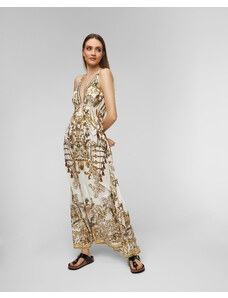 Hedvábné šaty Camilla Tiered Dress With Hardware