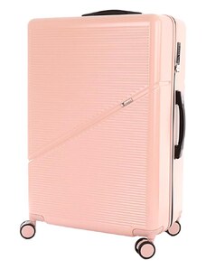 Velký cestovní kufr T-class 2219, růžová, XL, 90 l, 75 x 49 x 29 cm