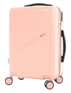 Palubní cestovní kufr T-class 2219, růžová, M, 40 l, 55 x 38 x 23 cm