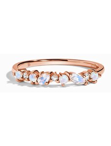 Royal Exklusive Royal Fashion prsten 14k zlato Vermeil GU-DR23094R-ROSEGOLD-MOONSTONE-TOPAZ