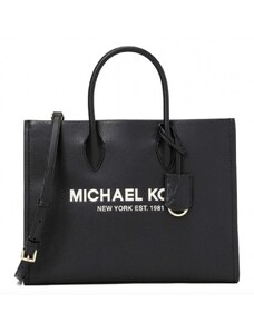 Michael Kors kožená kabelka Mirella medium černá