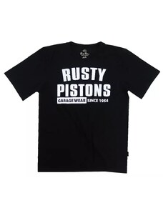 Rusty Pistons RPTSM92 Burnyard black triko - M / černá