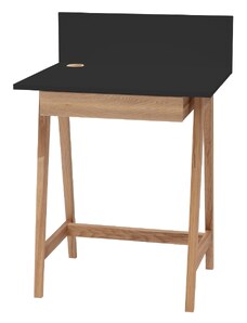 Černý lakovaný pracovní stůl RAGABA LUKA 65 x 50 cm