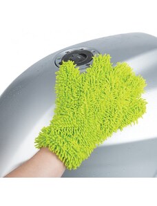 Mycí rukavice NOODLE WASH GLOVE OXFORD mikrovlákno, zelená fluo