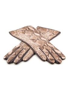 BOHEMIA GLOVES Dámské kožené rukavice s imitací hadiny