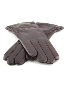 BOHEMIA GLOVES Klasické kožené rukavice pro dámy s řasením na bocích