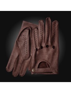 BOHEMIA GLOVES Elegantní pánské kožené rukavice na řízení z amerického jelena