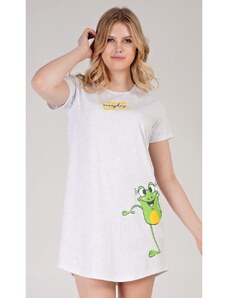 Vienetta Dámská noční košile s krátkým rukávem Frog