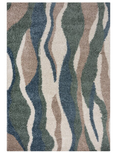 Flair Rugs koberce Kusový koberec Alta Stream Blue/Green - 80x150 cm