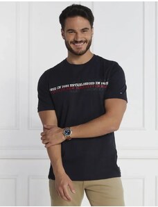 Tommy Hilfiger Tričko CENTER CHEST STRIPE TEE | Regular Fit