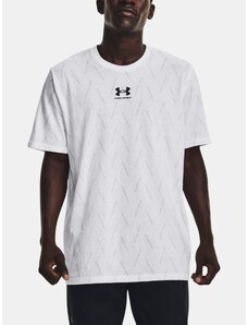 Under Armour Tričko UA M ELEVATED CORE AOP NEW-WHT - Pánské