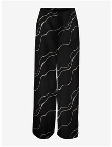 Černé dámské vzorované kalhoty VERO MODA Merle - Dámské