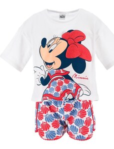 DISNEY BÍLO-ČERVENÁ DÍVČÍ SOUPRAVA - MINNIE MOUSE Barevná