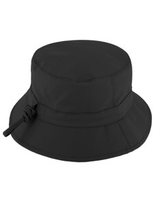 Nepromokavý černý bucket hat - podzimní voděodolný klobouk - Fiebig 1903