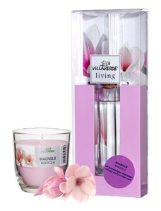 Villaverde sada svíčka 300g a vonné tyčinky 120ml - Magnolie