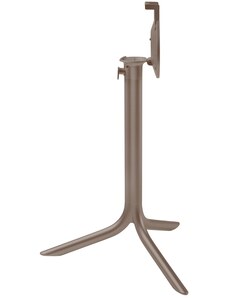 Nardi Šedohnědá hliníková stolová sklápěcí podnož Flute 72 cm