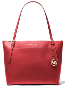 Kabelka Michael Kors Voyager large saffiano leather červená flame