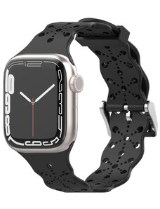 4wrist Silikonový řemínek pro Apple Watch 42/44/45/49 mm - Black