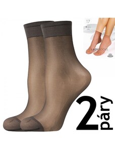 LADY socks 17 DEN punčochové ponožky Lady B fumo UNI