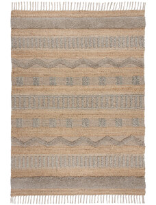 Flair Rugs koberce Kusový koberec Jubilant Medina Jute Natural/Grey - 120x170 cm