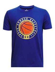 Dětské Under Armour BBall Icon Tee / Modrá, Oranžová / M