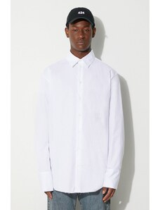 Košile 424 pánská, bílá barva, regular, s klasickým límcem, 35424E02R.236505