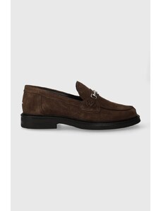 Semišové mokasíny Filling Pieces Loafer Suede pánské, hnědá barva, 44222791909