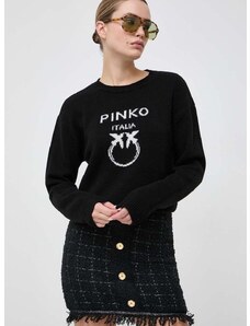Vlněný svetr Pinko dámský, černá barva, lehký, 100414.Y7Z4
