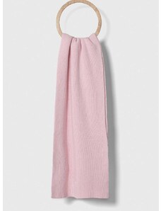 Šátek z vlněné směsi Calvin Klein Jeans růžová barva, hladký